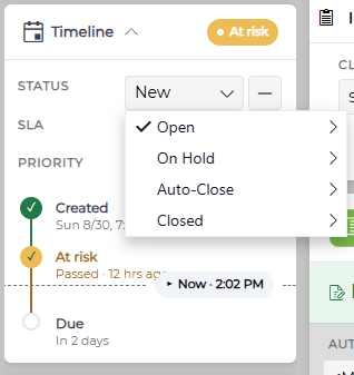 Product Features Customizable Ticket Status